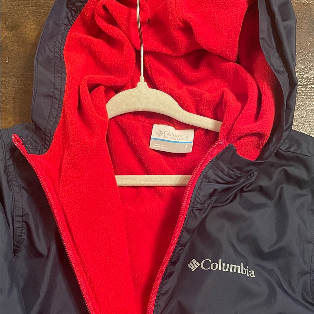 Columbia Kids' Raincoat with Red Lining